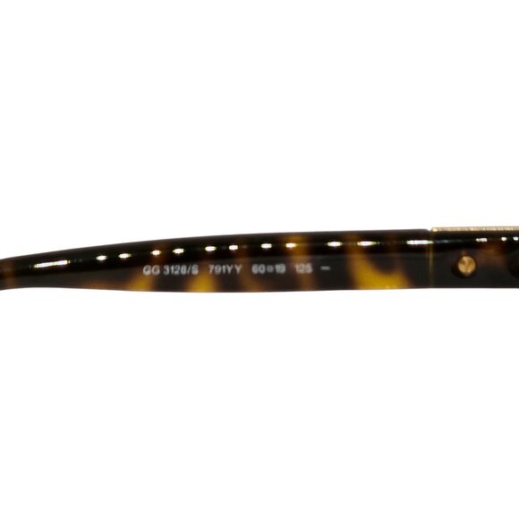 Gucci GG 3128/S Tortoiseshell Brown Gradient Sunglasses Made in Italy 60-19 - Picture 9 of 10